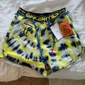 Off-White x Nike tie dye shorts